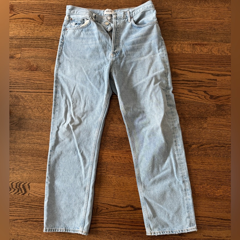 Agolde mid rise loose fit jeans